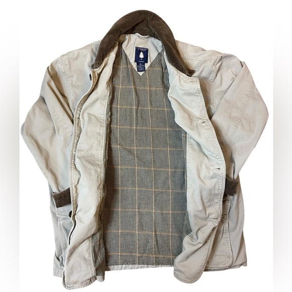 Vintage Men’s RoundTree & Yorke Outdoors Khaki Barn Chore Field Jacket XLT - Picture 4 of 10